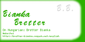 bianka bretter business card